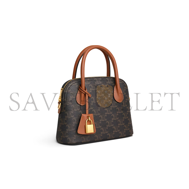 Ce1i*e teen honorine bag in triomphe canvas and calfskin 120682dnk.04lu (22.5*17*10cm)